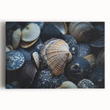 Seashell Close-Up Coastal Wall Art – Ocean-Themed Nature Print