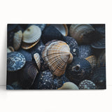 Seashell Close-Up Coastal Wall Art – Ocean-Themed Nature Print