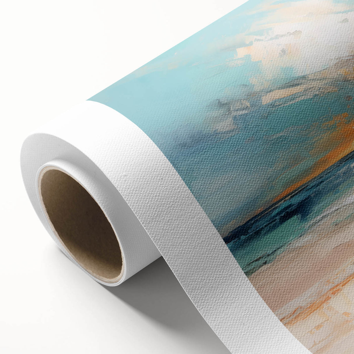 Coastal Wall Art – Vibrant Sunset Beach Ocean Art Print for Nautical Décor