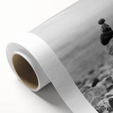 Coastal Wall Art - Black and White Stacked Stones Beach-Themed Print