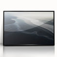 Dark Coastal Beach Wall Art – Moody Ocean Waves Seaside Print