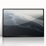 Dark Coastal Beach Wall Art – Moody Ocean Waves Seaside Print