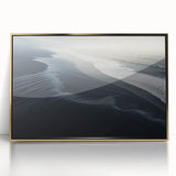 Dark Coastal Beach Wall Art – Moody Ocean Waves Seaside Print