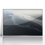 Dark Coastal Beach Wall Art – Moody Ocean Waves Seaside Print