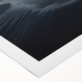 Dark Coastal Beach Wall Art – Moody Ocean Waves Seaside Print