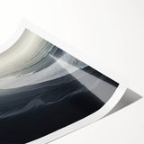 Dark Coastal Beach Wall Art – Moody Ocean Waves Seaside Print