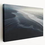 Dark Coastal Beach Wall Art – Moody Ocean Waves Seaside Print
