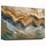 Coastal Wall Art: Aerial Beach Seaside Nautical Decor for Ocean Lovers
