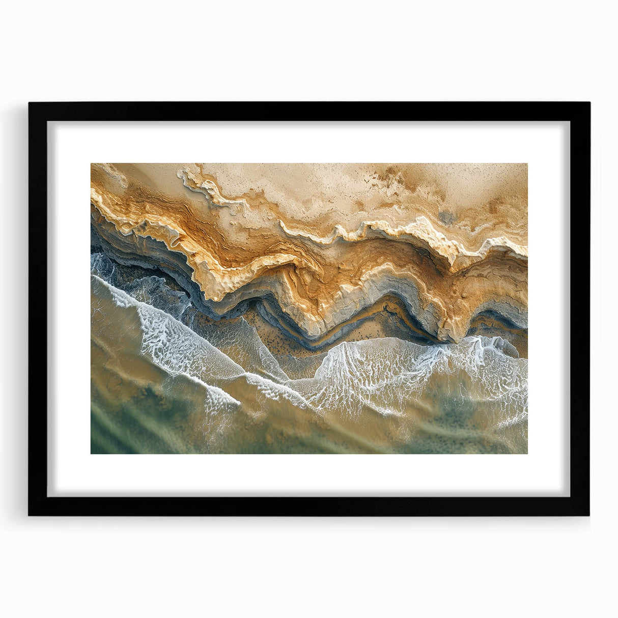 Coastal Wall Art: Aerial Beach Seaside Nautical Decor for Ocean Lovers