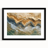 Coastal Wall Art: Aerial Beach Seaside Nautical Decor for Ocean Lovers