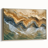 Coastal Wall Art: Aerial Beach Seaside Nautical Decor for Ocean Lovers
