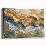 Coastal Wall Art: Aerial Beach Seaside Nautical Decor for Ocean Lovers