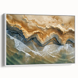 Coastal Wall Art: Aerial Beach Seaside Nautical Decor for Ocean Lovers