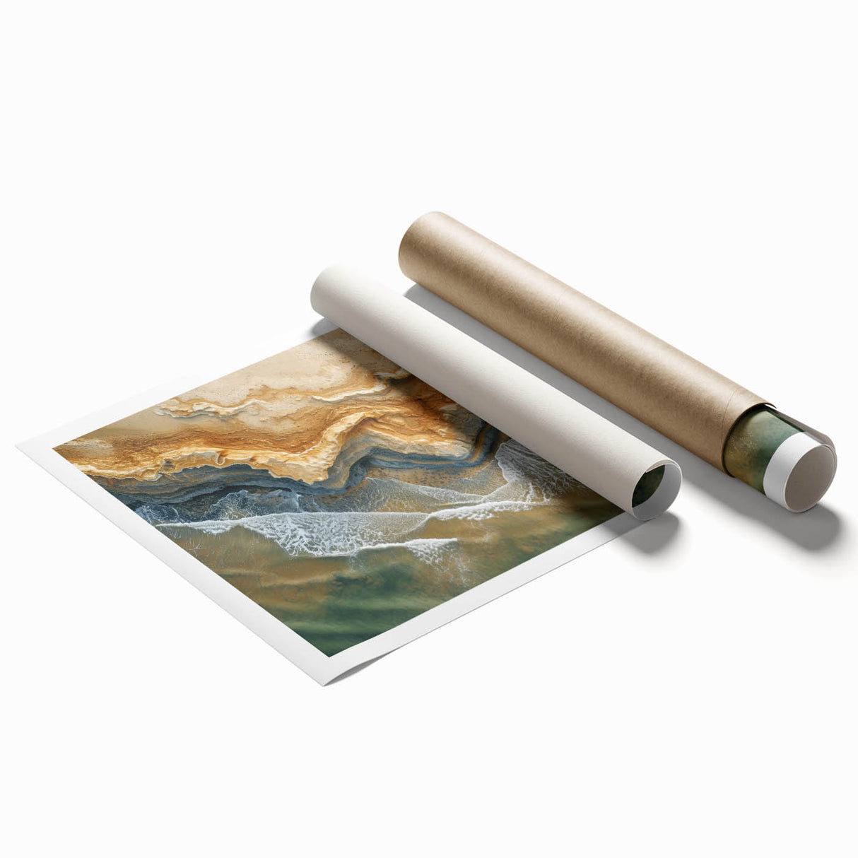 Coastal Wall Art: Aerial Beach Seaside Nautical Decor for Ocean Lovers