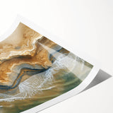 Coastal Wall Art: Aerial Beach Seaside Nautical Decor for Ocean Lovers