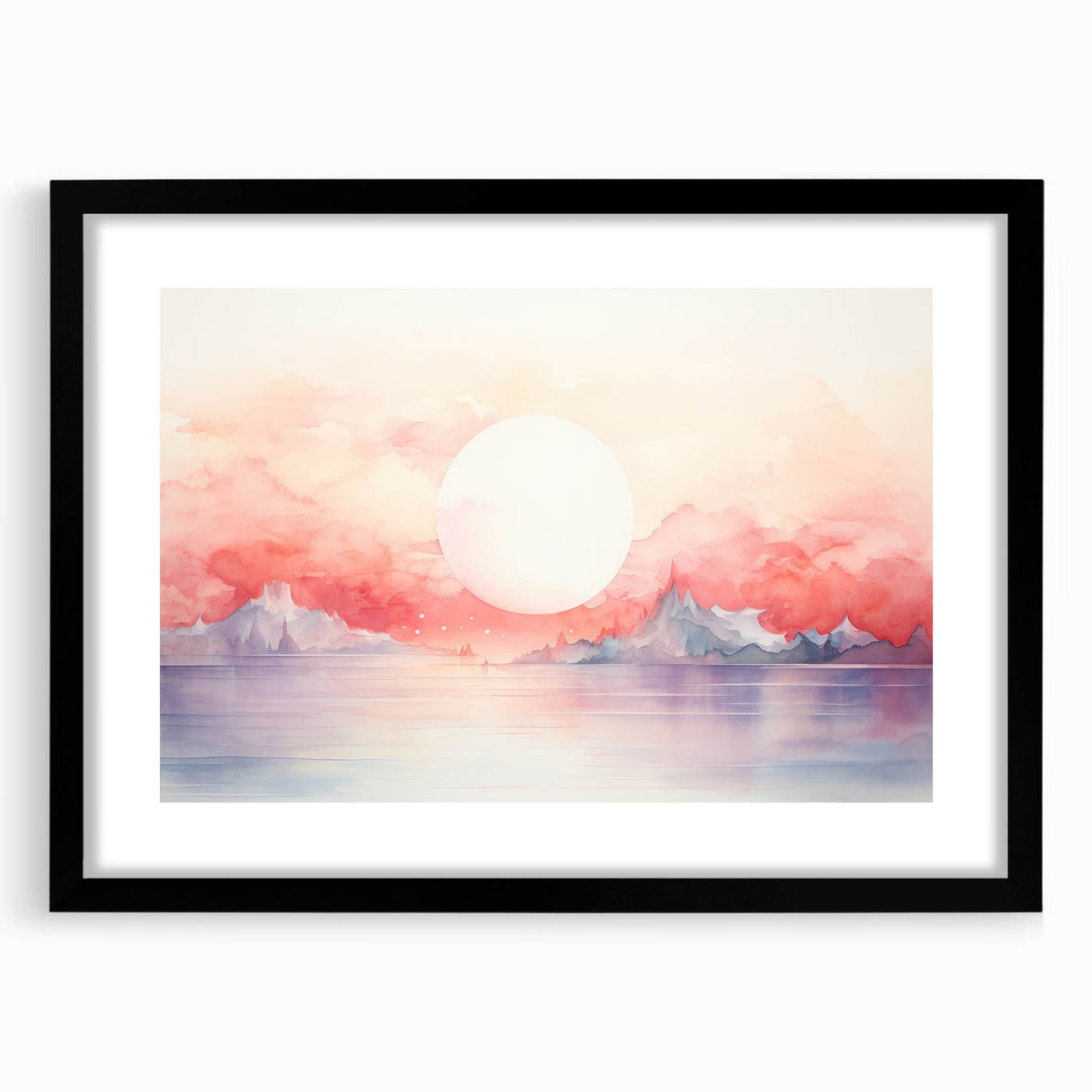 Coastal Wall Art Serene Sunset Beach-Themed Ocean Art Print