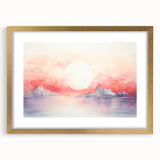 Coastal Wall Art Serene Sunset Beach-Themed Ocean Art Print