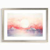 Coastal Wall Art Serene Sunset Beach-Themed Ocean Art Print
