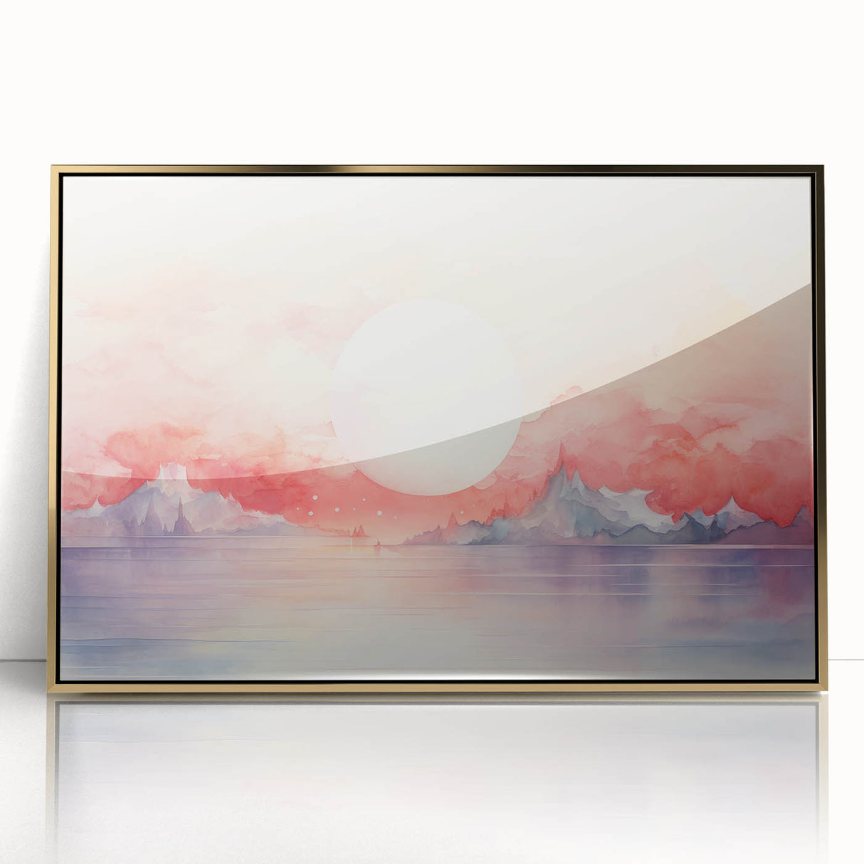 Coastal Wall Art Serene Sunset Beach-Themed Ocean Art Print