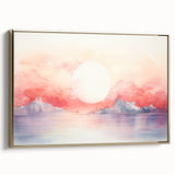 Coastal Wall Art Serene Sunset Beach-Themed Ocean Art Print