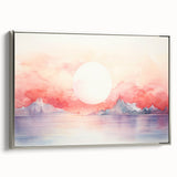 Coastal Wall Art Serene Sunset Beach-Themed Ocean Art Print