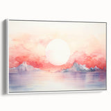 Coastal Wall Art Serene Sunset Beach-Themed Ocean Art Print