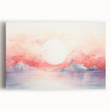 Coastal Wall Art Serene Sunset Beach-Themed Ocean Art Print