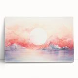 Coastal Wall Art Serene Sunset Beach-Themed Ocean Art Print