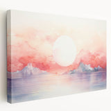 Coastal Wall Art Serene Sunset Beach-Themed Ocean Art Print