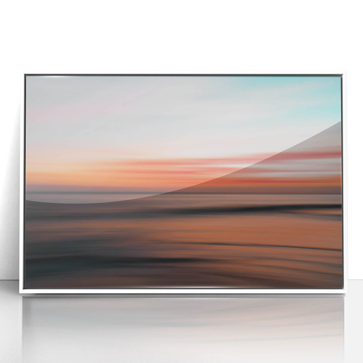 Coastal Wall Art – Sunset Glow Oceanic Decor for Beach-Themed Homes