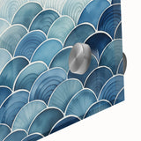 Abstract Coastal Wave Pattern Wall Art – Ocean-Themed Blue Print
