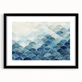 Abstract Coastal Wave Pattern Wall Art – Ocean-Themed Blue Print