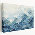 Abstract Coastal Wave Pattern Wall Art – Ocean-Themed Blue Print