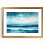 Ocean Serenity Coastal Wall Art | Beach-Themed Nautical Decor Print
