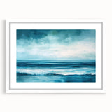 Ocean Serenity Coastal Wall Art | Beach-Themed Nautical Decor Print