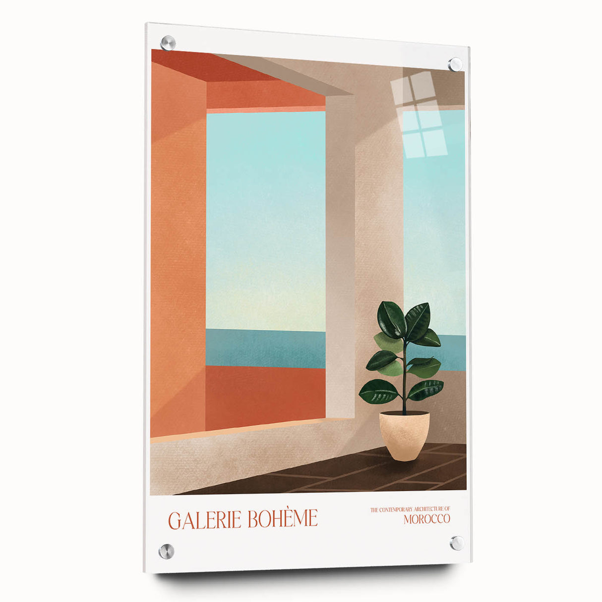 Contemporary Canvas Art - Modern Wall Decor with Abstract Architecture