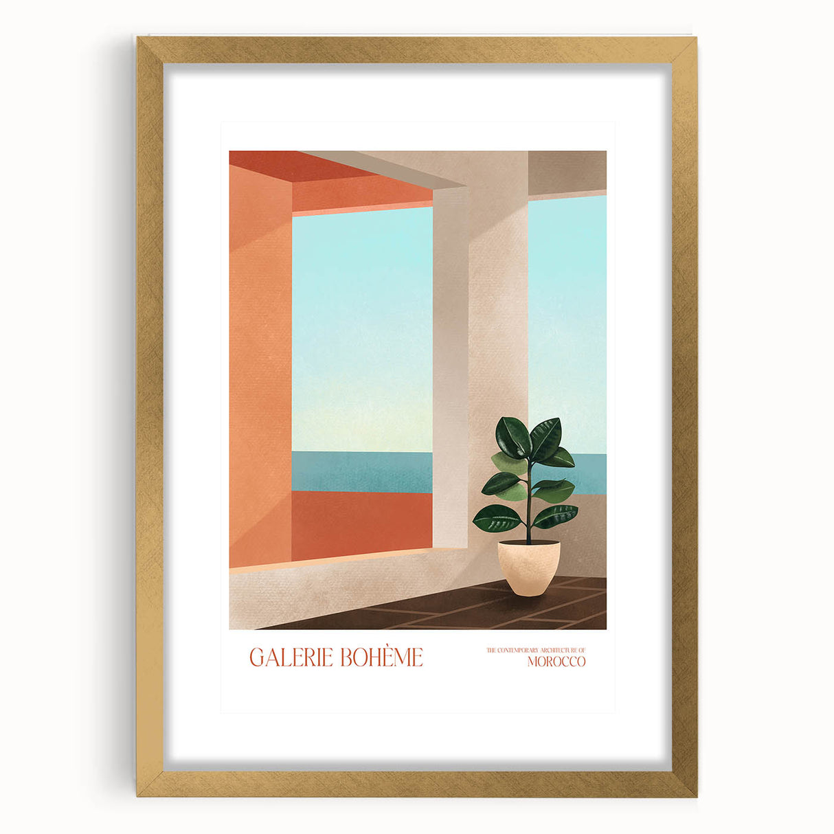Contemporary Canvas Art - Modern Wall Decor with Abstract Architecture