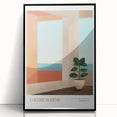 Contemporary Canvas Art - Modern Wall Decor with Abstract Architecture