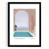 Contemporary Art Prints – Modern Poolside Decor Inspired by Moroccan Style