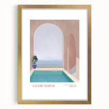 Contemporary Art Prints – Modern Poolside Decor Inspired by Moroccan Style