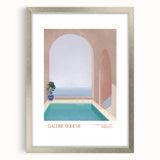 Contemporary Art Prints – Modern Poolside Decor Inspired by Moroccan Style