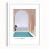 Contemporary Art Prints – Modern Poolside Decor Inspired by Moroccan Style