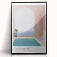 Contemporary Art Prints – Modern Poolside Decor Inspired by Moroccan Style