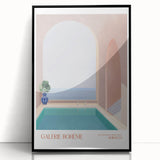 Contemporary Art Prints – Modern Poolside Decor Inspired by Moroccan Style