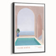 Contemporary Art Prints – Modern Poolside Decor Inspired by Moroccan Style