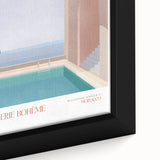 Contemporary Art Prints – Modern Poolside Decor Inspired by Moroccan Style