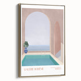 Contemporary Art Prints – Modern Poolside Decor Inspired by Moroccan Style