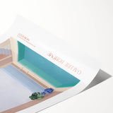 Contemporary Art Prints – Modern Poolside Decor Inspired by Moroccan Style