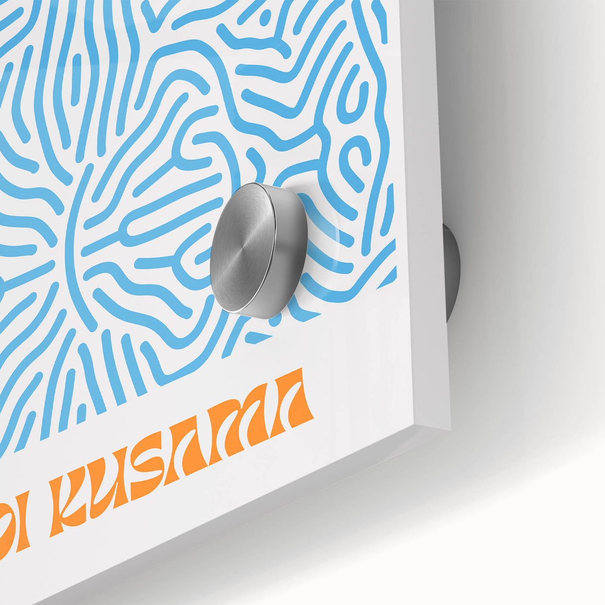 Contemporary Canvas Art – Modern Abstract Print Inspired by Yayoi Kusama