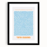 Contemporary Canvas Art – Modern Abstract Print Inspired by Yayoi Kusama